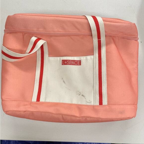 L Space Peach Portable Cooler Insulated Beach Bag - Picture 1 of 11